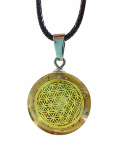 Pingente Orgonite Mini Flor da Vida com Nanotecnologia na internet