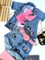 Conjunto jeans Minie e Mickey