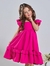 Vestido rosa luxo premium