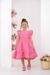 Vestido rosa luxo premium