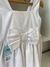 Vestido branco laço luxo - comprar online