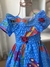 Vestido azul borboletas