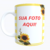 Caneca Branca Personalizada Girassol - comprar online