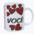 Caneca Branca Namorados Eu Amo na internet