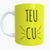 Caneca Branca Divertida Amarelo Teu C...