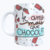 Caneca Branca Amo Mais Que Chocolate - comprar online