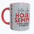 Caneca Personalizada Namorados Alça e Interior Vermelho Hoje e Sempre - comprar online