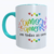 Caneca "Personalizável" Arco-Íris Azul Ciano – Orgulho LGBTQIAPN+
