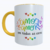 Caneca "Personalizável" Arco-Íris Amarelo – Orgulho LGBTQIAPN+