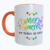 Caneca "Personalizável" Arco-Íris laranja – Orgulho LGBTQIAPN+