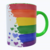 Caneca "Personalizável" Arco-Íris Verde – Orgulho LGBTQIAPN+ - Tinta Doce Presentes