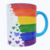 Caneca "Personalizável" Arco-Íris Azul Claro – Orgulho LGBTQIAPN+ na internet