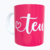 Caneca Branca Divertida Rosa Teu C... - comprar online