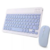 Kit Teclado + Mouse Sem Fio Bluetooth Para Notebook e Tablet- Rosa na internet