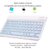 Kit Teclado + Mouse Sem Fio Bluetooth Para Notebook e Tablet-Azul Claro - Mercado SP