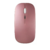 Mouse sem Fio Bluetooth Recarregável LED- Rosa