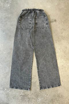 Wide leg rigido Tiro Alto Cintura Elastizada C/Lazo (S JOVI) - comprar online
