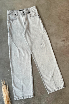 Wide leg rigido Tiro Medio c/pinzas (S YAGUAR) - comprar online