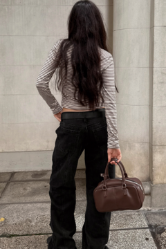 Wide leg Tiro Medio c/recortes (B LOHAN)