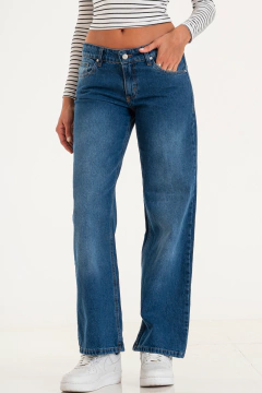 Wide leg rigido tiro bajo (CLARA) - comprar online