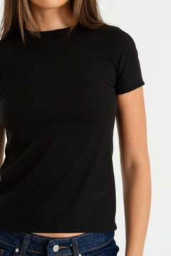 Remera manga corta basica. Morley elastizado (COPAL) - comprar online