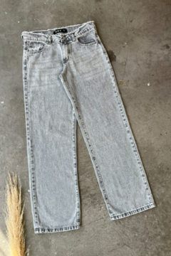 Wide leg rigido Tiro Bajo C/ Desflecado En Cintura (S JANIS) - comprar online