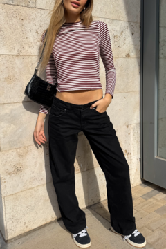 Wide leg rigido tiro bajo (BL CLARA) - nox denim