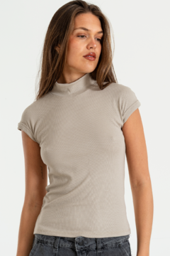 Imagen de Remera manga corta polera. Morley elastizado (MORION)