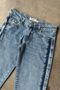Wide leg rigido Tiro Medio c/tiras Laterales (ARA) - tienda online
