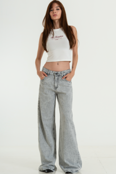 Wide leg rigido Tiro Medio (S WENDY)