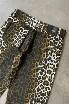 Wide leg rigido Tiro Medio estampa Cheetah (FELINI) - tienda online