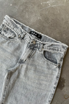 Wide leg rigido Tiro Bajo C/ Desflecado En Cintura (S JANIS) - tienda online