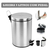 Cesto De Lixo 5lts 100% Inox C/ Pedal Banheiro E Cozinha - comprar online