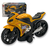 Super Moto 1600 Esportiva com Rodas com Fricção - Amarelo - comprar online