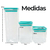 Kit Organizador Hermético Dubai Verde Tiffany 5 Litros