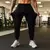 Calça Masculina Tactel Jogger Esportiva Academia Slim Treino Preto Liso