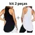 kit 2 camisetas fitness básica tapa bumbum crossfit academia beach tennis