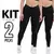 Kit 2 Calça Legging Feminina Suplex Suplo Não Fica Transparente Ideal Para seu Dia a Dia ou Seu Treino