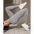 Calça Legging Canelada de Cintura Alta Sem Costura para Academia Feminina, Elástica, Esportiva e Fitness - comprar online