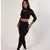 Conjunto de Academia Inverno Legging e Manga Comprida Abertura Frontal Anarruga Treino Fitness - comprar online
