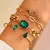 4 Pçs Conjunto Pulseira Banhada A Ouro - comprar online