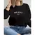 Moletom Feminino 100% Algodão Milano Minimalista Basico Estilo Moda Inverno na internet