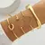 4 Pçs Conjunto Pulseira Banhada A Ouro na internet