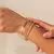 Kit 3 Pulseiras SEMI JOIA Banhada Ouro 18k na internet