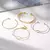 4 pçs/set Conjunto Pulseira Banhada A Ouro - Levo Moda Masculina e Feminina