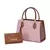 Kit Bolsa Lorena Com Carteira Feminina Bicolor Elegante de Mão e Alça Transversal - Levo Moda Masculina e Feminina