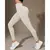 Imagem do Calça Legging Canelada de Cintura Alta Sem Costura para Academia Feminina, Elástica, Esportiva e Fitness