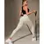 Calça Legging Canelada de Cintura Alta Sem Costura para Academia Feminina, Elástica, Esportiva e Fitness