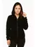 Imagem do blusa feminina de frio com capuz e ziper pelinhos