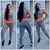 conjunto calça legging detonado leg treino mais top fitness calça feminina academia tendência - loja online